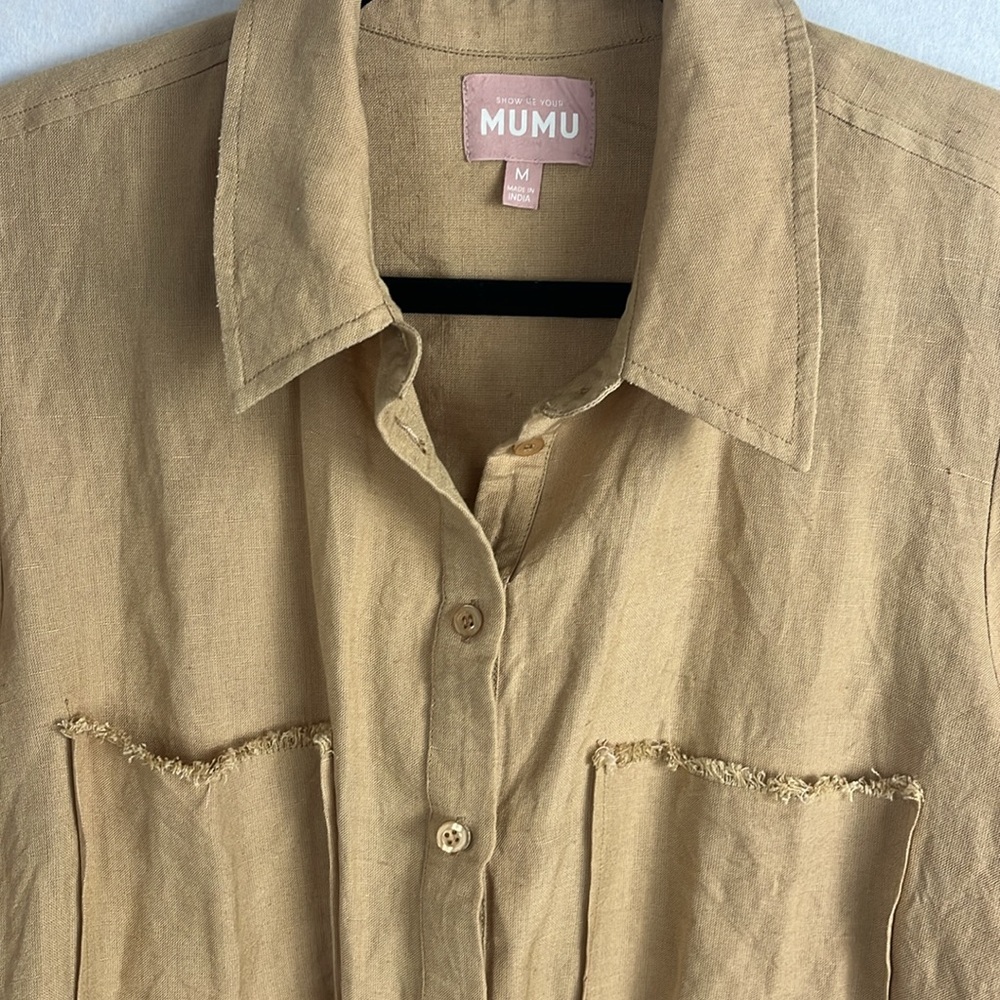 How me your mumu medium oversized button up - Picture 4 of 8